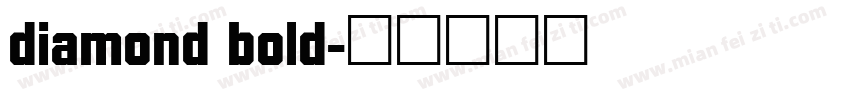diamond bold字体转换